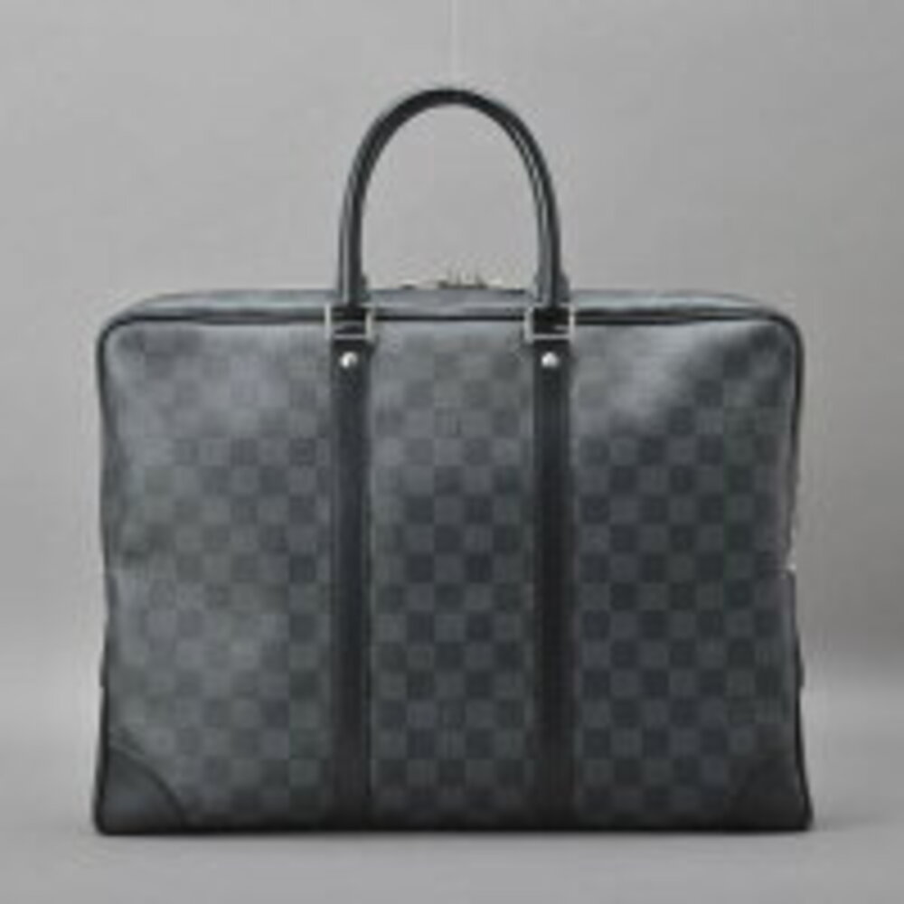 Louis Vuitton Document Black briefcase Damier bag business Voyage Porte Graphite